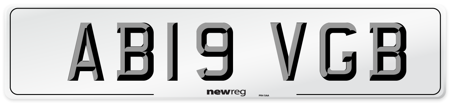 AB19 VGB Number Plate from New Reg